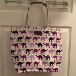 Kate Spade purple camel tote